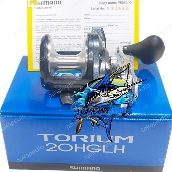 Reel Shimano TORIUM 20HGLH Left Handle Katrol Kiri OH Overhead