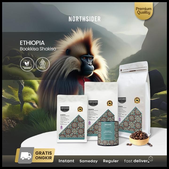 

Northsider Kopi Arabika Ethiopia Guji Bookkisa Shakiso Natural Coffee