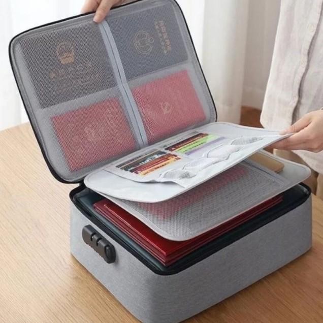 

TERLARIS- TAS DOKUMEN TEMPAT PENYIMPANAN FILE PASPORT TRAVEL BAG
