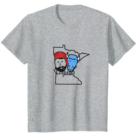 Kaus Minnesota Babe Ox Paul Bunyan Vintage Retro Lucu |BkRhDHL1|