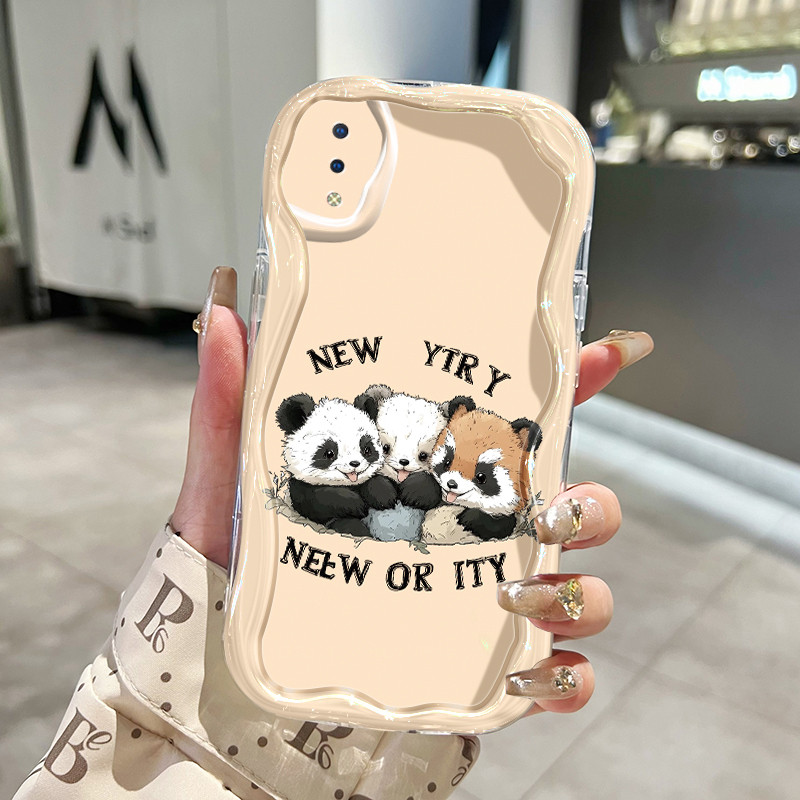 Casing Hp Untuk VIVO Y91 Y91i Y93 Y93s Y95 Y91C Y90 Y1s Case Panda dan kasingg Cesing ponsel panda m