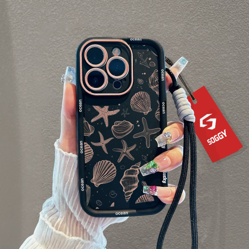 [ CASING+TALI ] SOGGY Case Kerang Laut for Vivo V40 V30E V30 V29 V29E V27 V27E V25 V25E V23E V23 V20