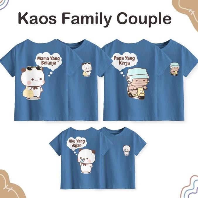 Sale Kaos Couple Family Motif Terbaru Desain Pentol Keluarga Jajan Fashion 2024