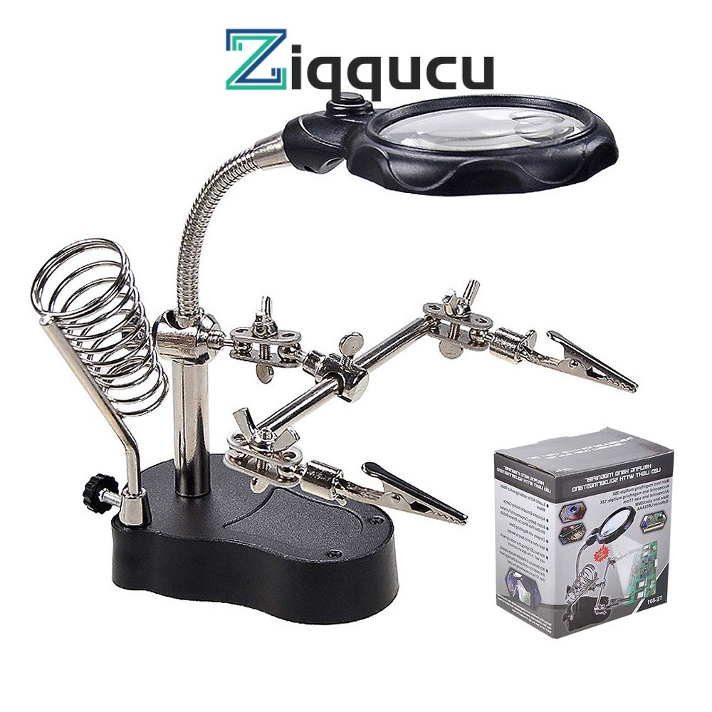 

Kaca Pembesar LED Desktop ZIQQUCU Stasiun Solder Kaca Pembesar 3,5X 12X Helping Hands |CbIYfXbw|