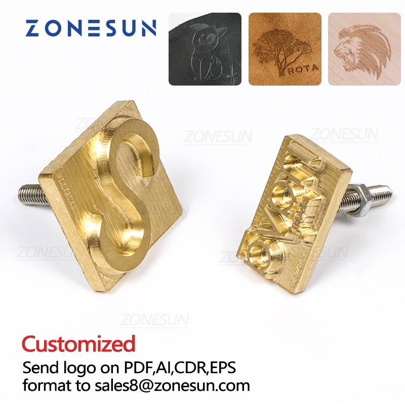 

ZONESUN 10Cm Logo Kustom Stempel Kulit Kuningan Panas Branding Besi Merek Pemanasan Pada Kertas Kayu Hadiah DIY Cetakan Stempel Pribadi |574A6F5A|