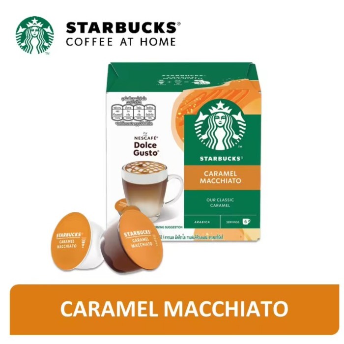 

Termurah Nescafe Dolce Gusto Starbucks Caramel Macchiato - Coffee Capsules
