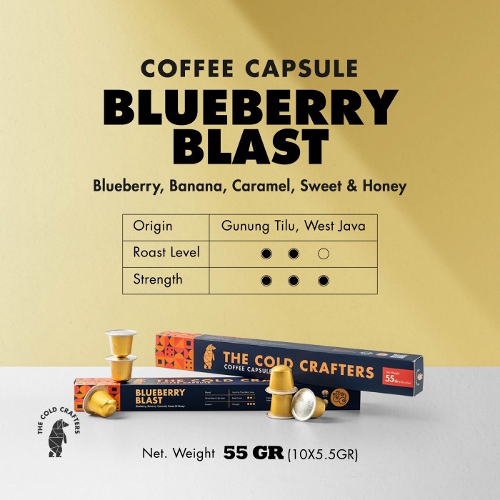 

Ready Stock Coffee Capsule / Kapsul Kopi - Blueberry Blast Nespresso Compatible