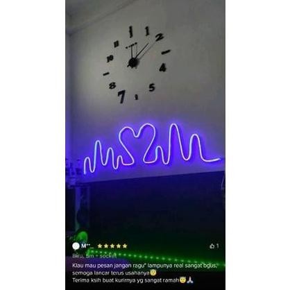 Promo Lampu Hias Motif Detak Jantung Lampu Hias Kamar Aesthetic Neon [terbaik]