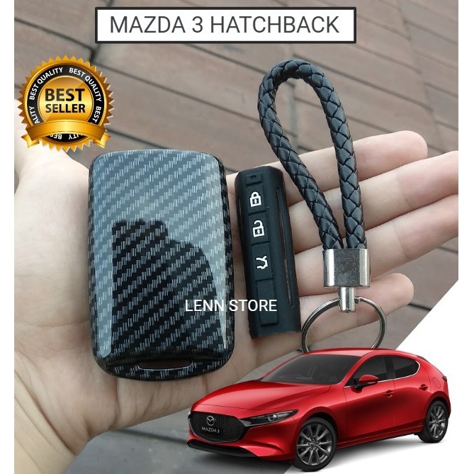 Cover Sarung Kunci Remote Carbon MAZDA 3 HATCHBACK 2022 2023 2024