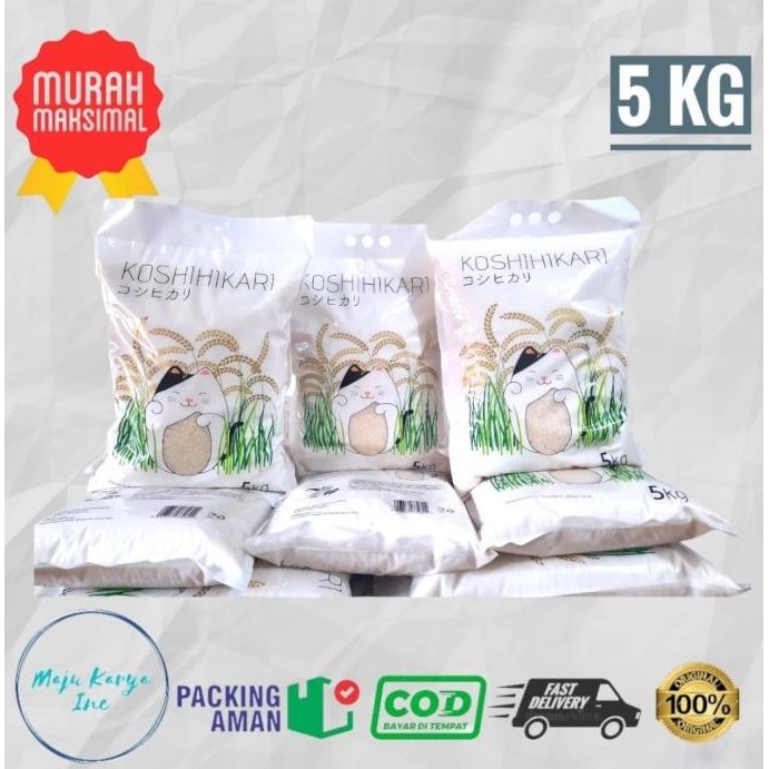 

Beras jepang koshihikari beras sushi koshihikari 5 kg Td