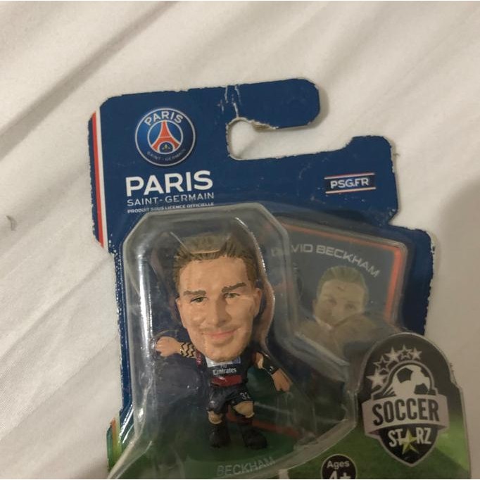 SUPER DEFORMED FIGURE SOCCERSTARZ Paris Saint German David Beckham Original RARE