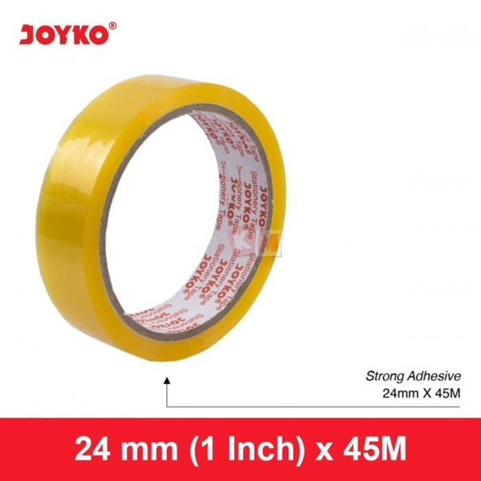 

NEW Isolasi Selotip Stationery Tape Joyko STT-32-R6 24 mm / 1 Inch x 45 m