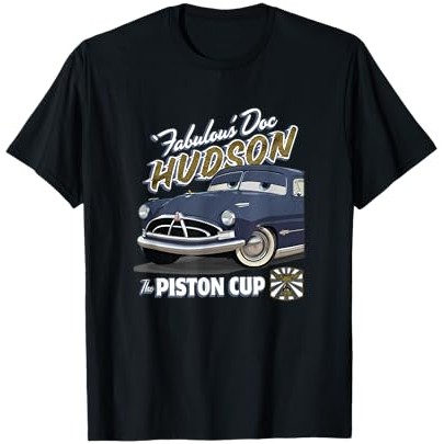 Disney Pixar Cars Fabulous Doc Hudson Vintage Portrait T-Shirt |NWEACGZs|
