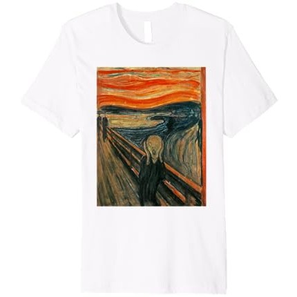 Kaos Premium The Scream oleh Edvard Ekspresionisme Munch Art |FPCMnup0|