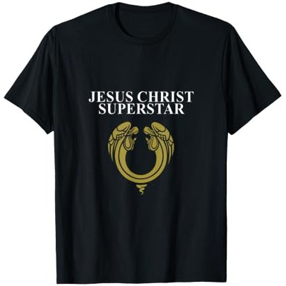 Kaos Hitam Logo Klasik Resmi 'Jesus Christ Superstar' 1970 |Fb9ZmiB7|