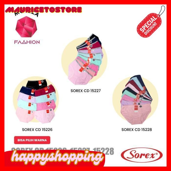 SOREX CELANA DALAM WANITA - CD 15226 ; 15227 ; 15228 - MINI MIDI KATUN PALING DISUKAI