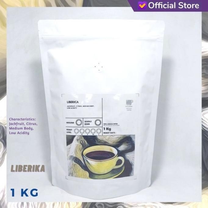 

[Dark Roast] Kopi Liberica 1 Kilogram (Kg) |Oily|Cafoil|Berminyak