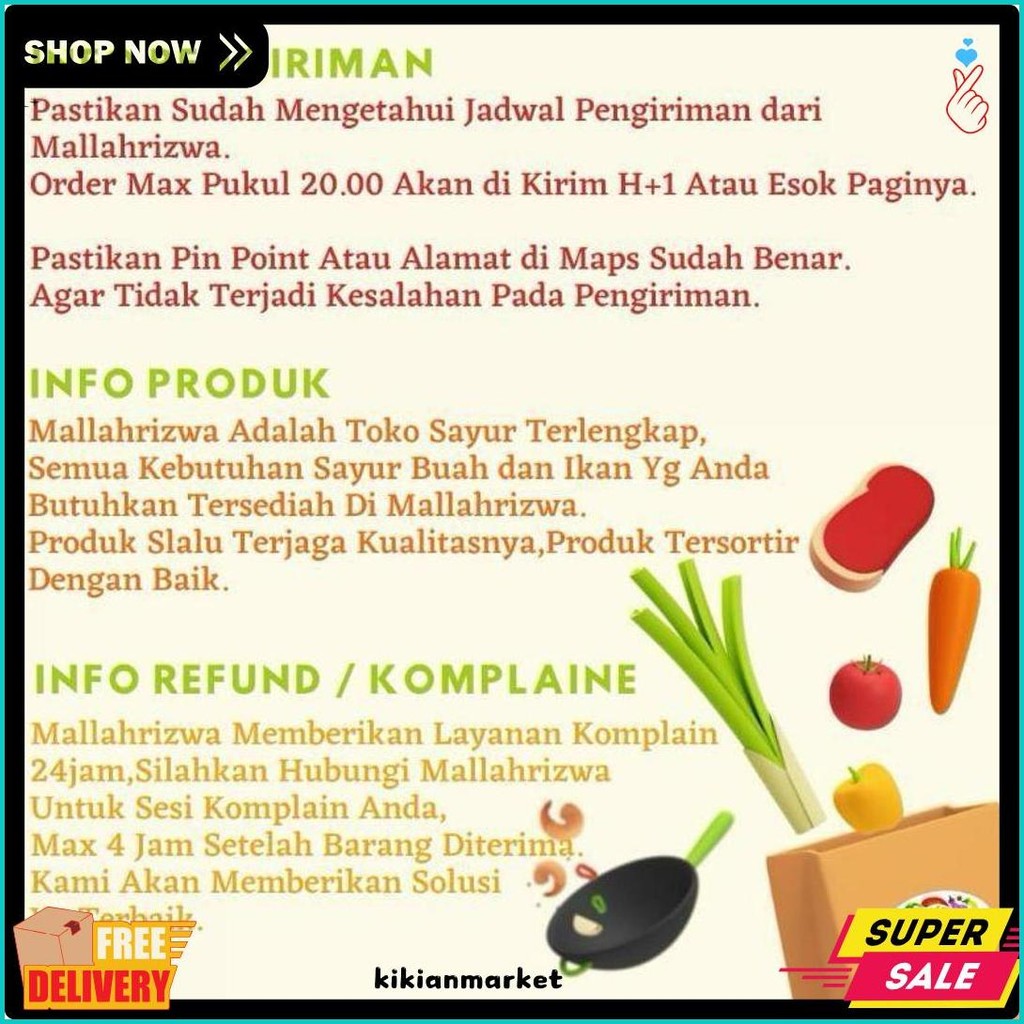 

Daun Pisang / Sayur Sayuran Segar Ready On Mallahrizwa (Order Sebelum Ketinggalan)