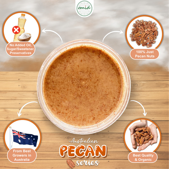 

Pecan Nut Butter (Selai Kacang Pecan Kemasan Toples Kaca) 250gr