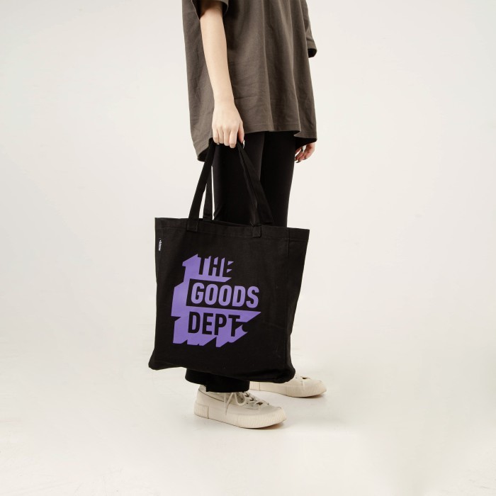 The Goods Dept - Totebag GOODS 3D BLACK - PURPLE