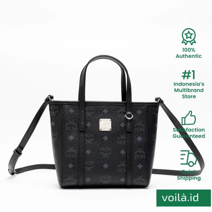 MCM MCM Toni Visetos Mini Tote Bag Black