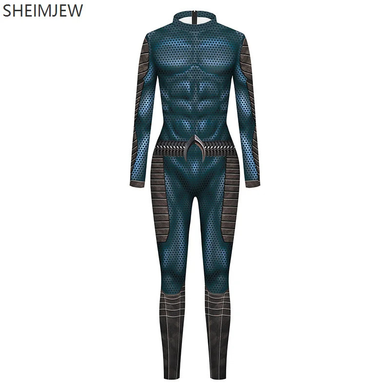 Game Aquaman 2 Cosplay Costumes Jumpsuit  Aquaman and the Lost Kingdom  Men Boys 3D Printed Hallowee
