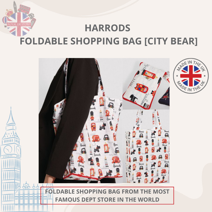Harrods Foldable Shopping Bag *100% Original Harrods UK*