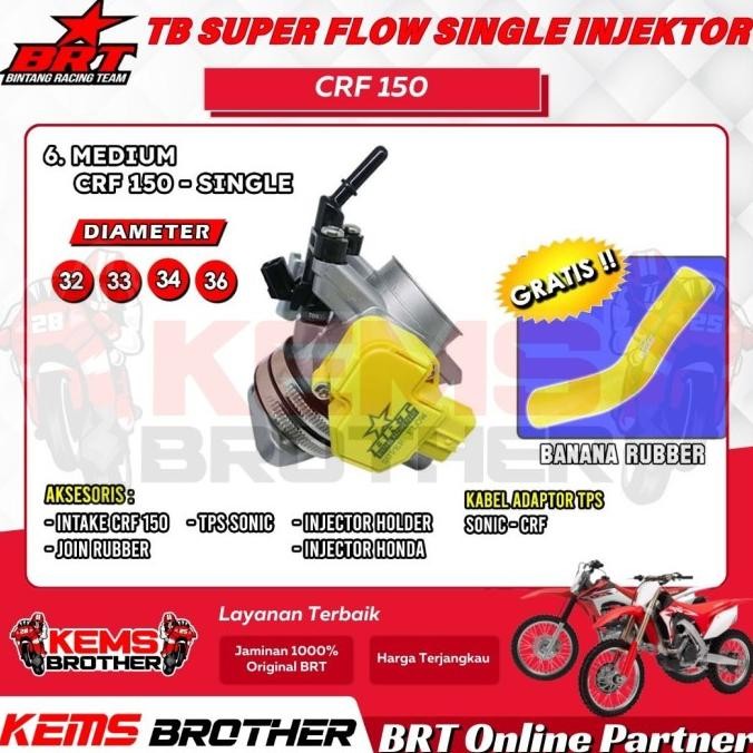 TB BRT THROTTLE BODY CRF150 SINGLE INJEKTOR ORIGINAL BRT