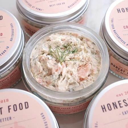 

Salmon Cream Cheese Spread Honestfood - Selai Ikan Salmon Sandwich