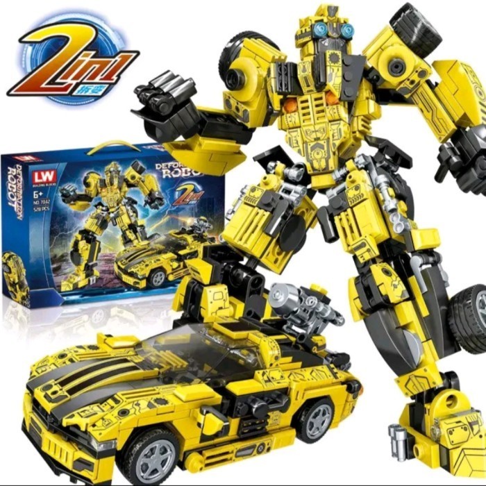 Salee Mainan Lego Brick Bongkar Pasang Robot Transformers