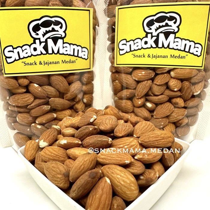 

TERMURAH KACANG ALMOND PANGGANG ROASTED GRADE A PREMIUM SNACKMAMA