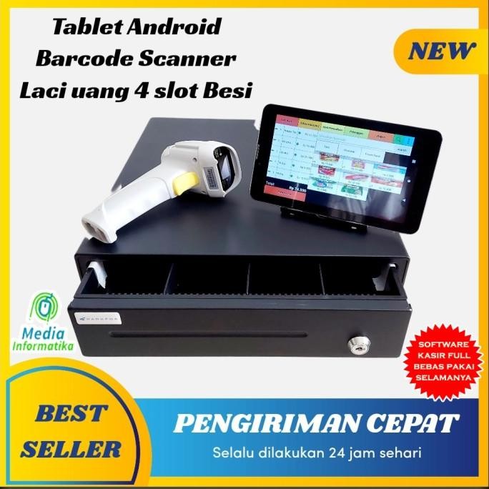 Paket Alat Kasir Android Toko Retail Sembako ATK Distro Kosmetik Salon