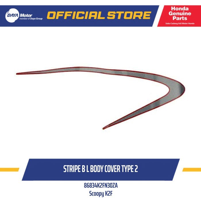 86834K2FN30ZA Stripe B Left Body Cover Type 2 Scoopy eSP K2F