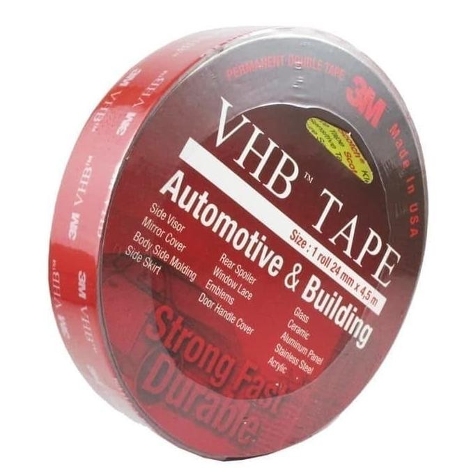 

Sale (Aga88) 3M Vhb Double Tape 24Mm X 4.5M Original Otomotif Bangunan Kuat
