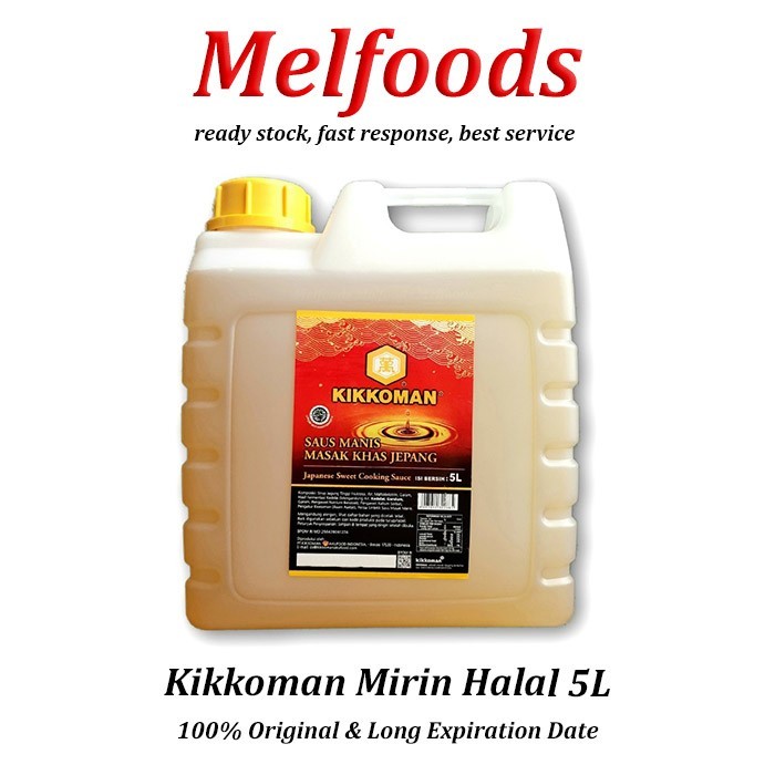

Kikkoman Mirin Halal 5L Cuka Sushi Bumbu Sushi Jepang