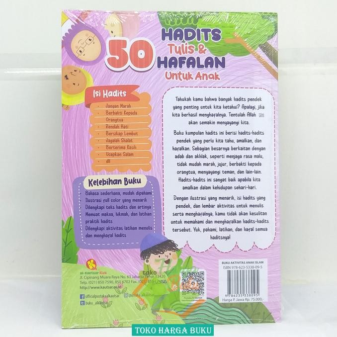 

Promo 50 Hadits Tulis Dan Hafalan Untuk Anak