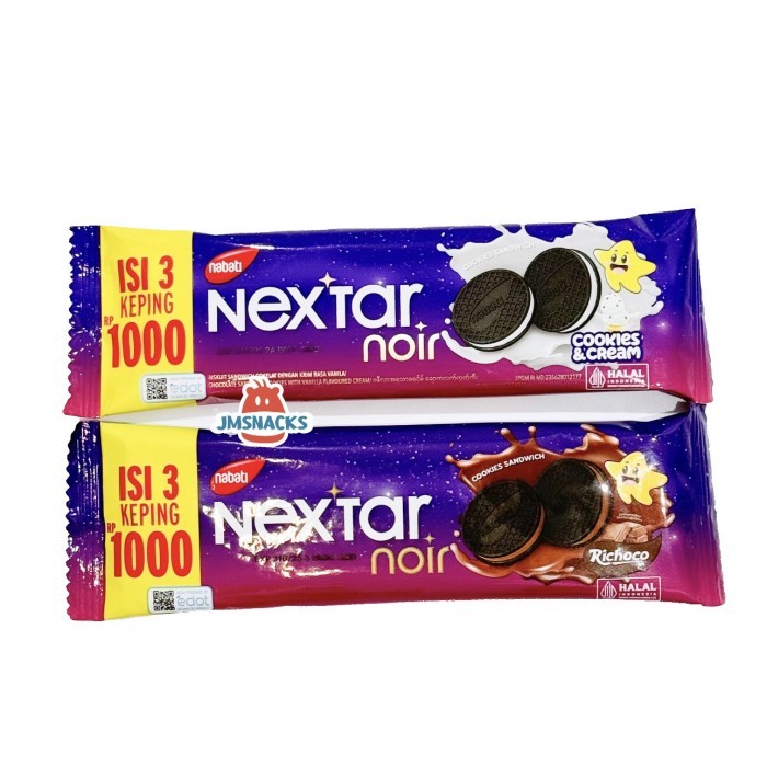 

BIG SALE [PROMO!!] Nabati Nextar Noir 28.5gr SATUAN - biskuit nikmat enak disko