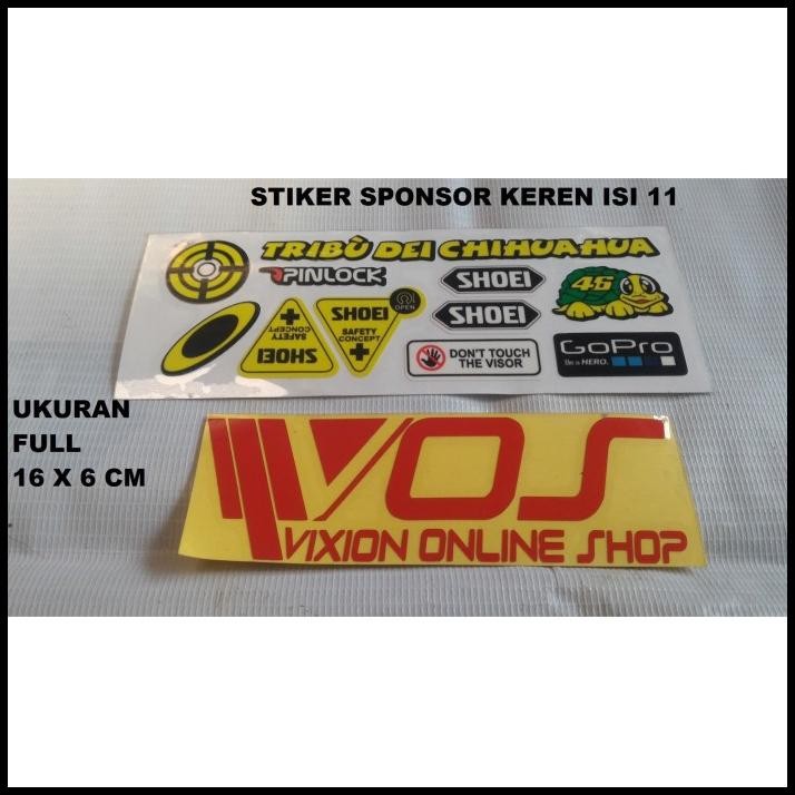 

TERBARU CUTING STIKER ISI 11 SPONSOR BRANDED !!!