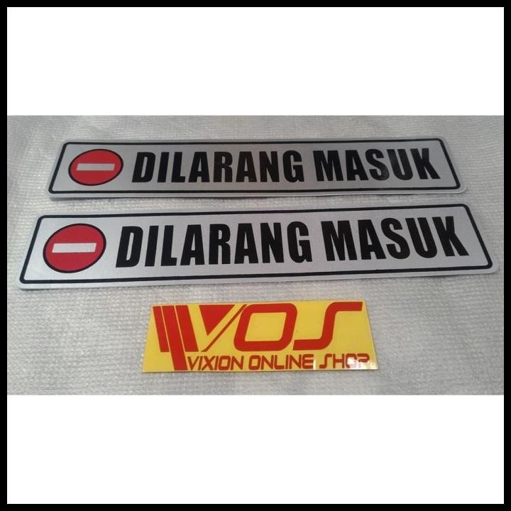 

TERMURAH STIKER LABEL SEPASANG DI LARANG MASUK !