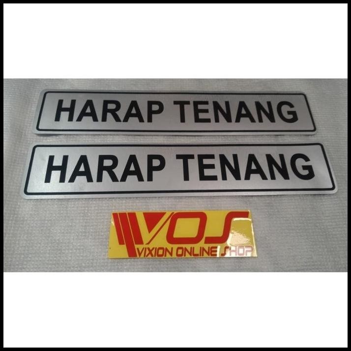 

TERMURAH STIKER LABEL SEPASANG HARAP TENANG !