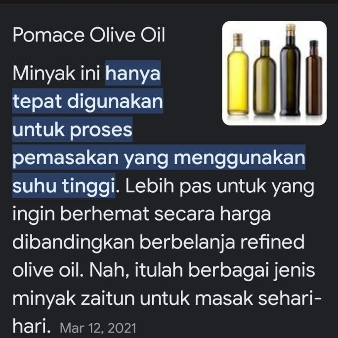 

Salvadori Pomace Olive Oil 5L / Minyak Zaitun Masak Import Italy