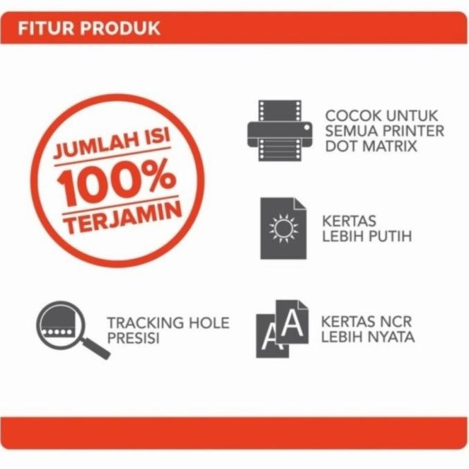 

kertas continuous form 4 ply 9,5x11 paperline/sinar dunia murah