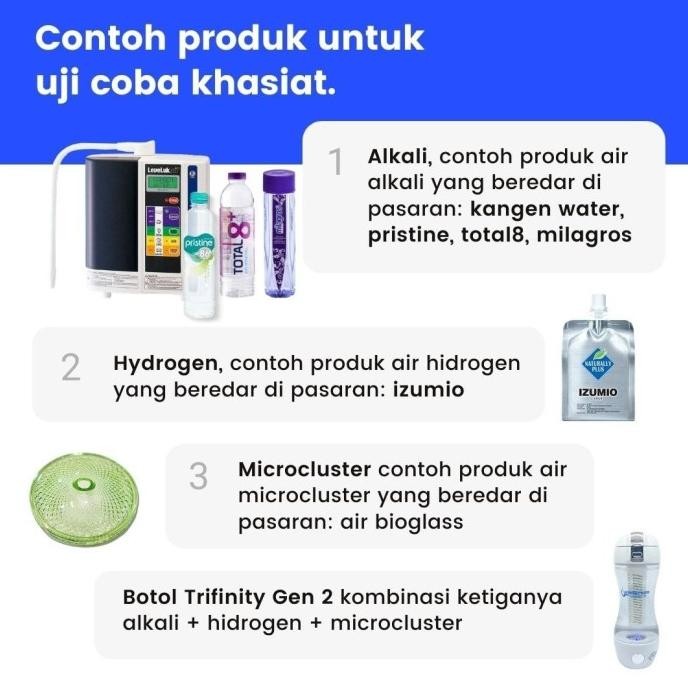 Botol Hydrogen Alkaline Hydrogen Water Bottle Trifinity