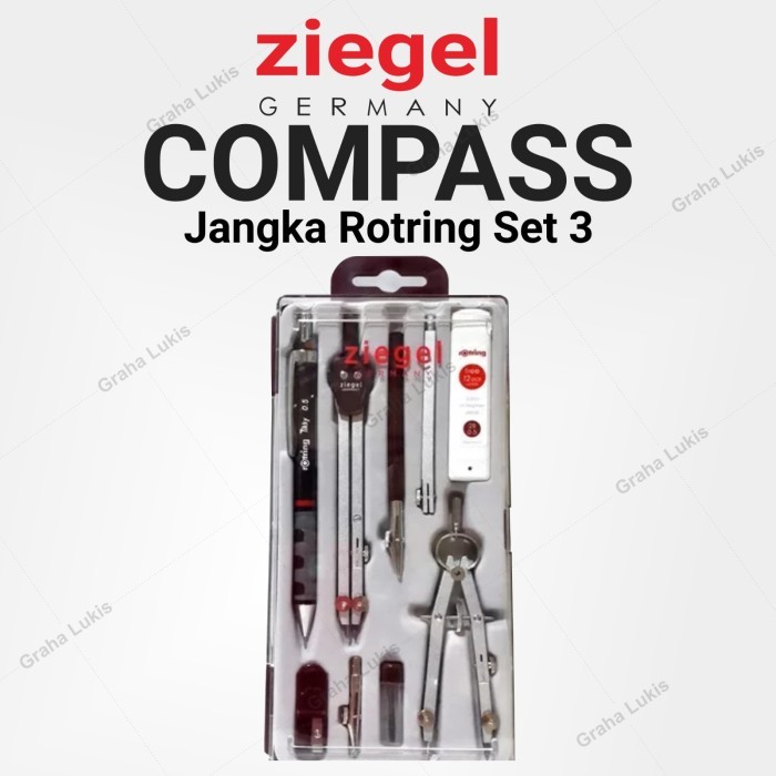 

NEW Ziegel Compas Set 3 - Jangka Ziegel Set