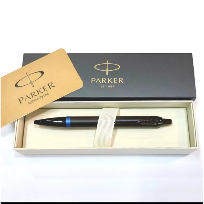 

ballpoint parker im marine blue ring black trim ballpoint