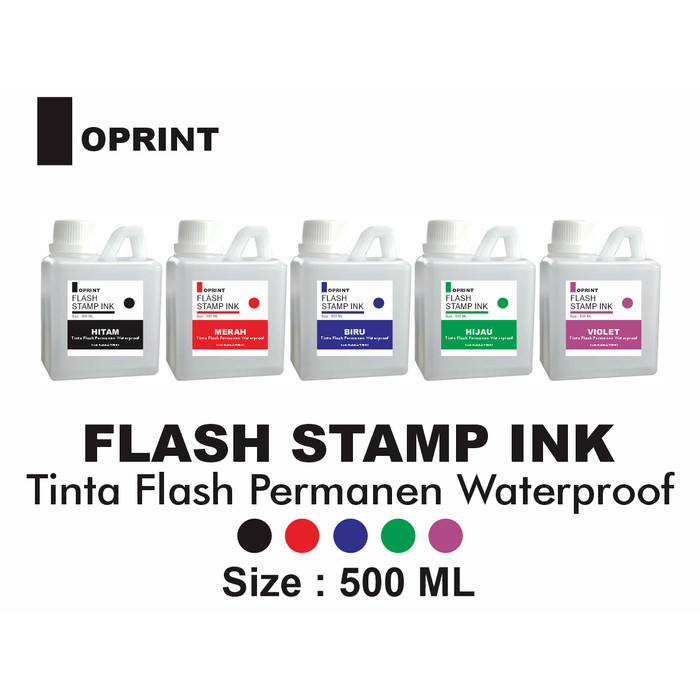 

HARGA DISC - Tinta Stempel Flash PLASTIK Permanen Waterproof 500 ml