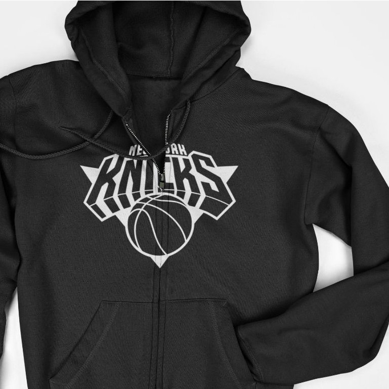 Jaket Hoodie Zipper - NBA New York Knicks Logo