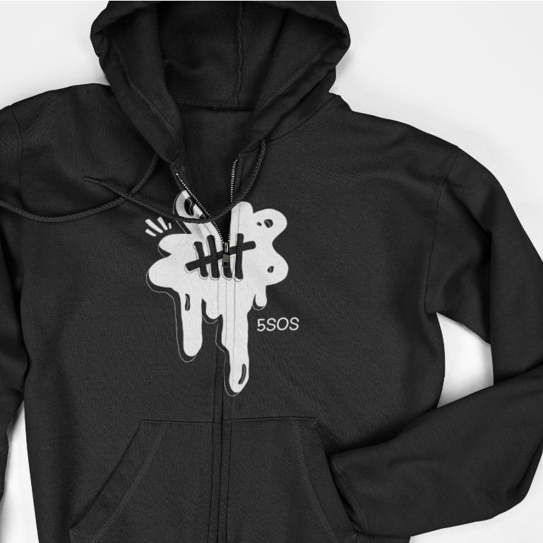 Jaket Hoodie Zipper - 5 Seconds of Summer 2016
