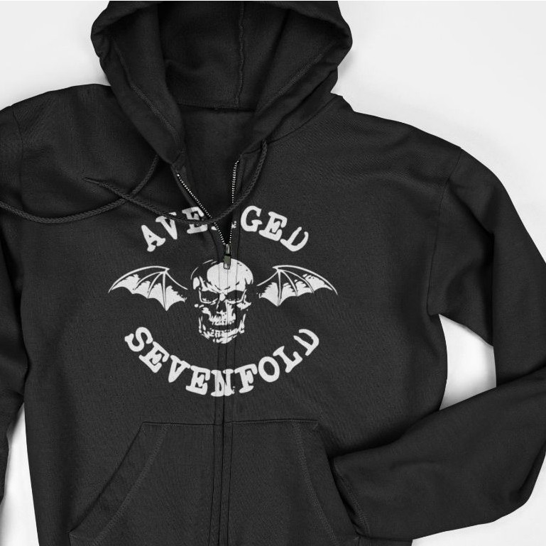Hoodie Jaket Zipper - Avenged Sevenfold Logo