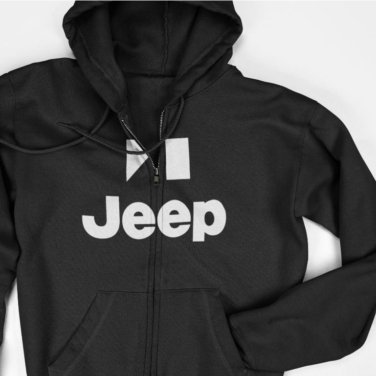 Jaket Hoodie Zipper - Jeep Logo